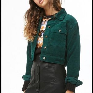 Forever 21 Cropped Corduroy Jacket